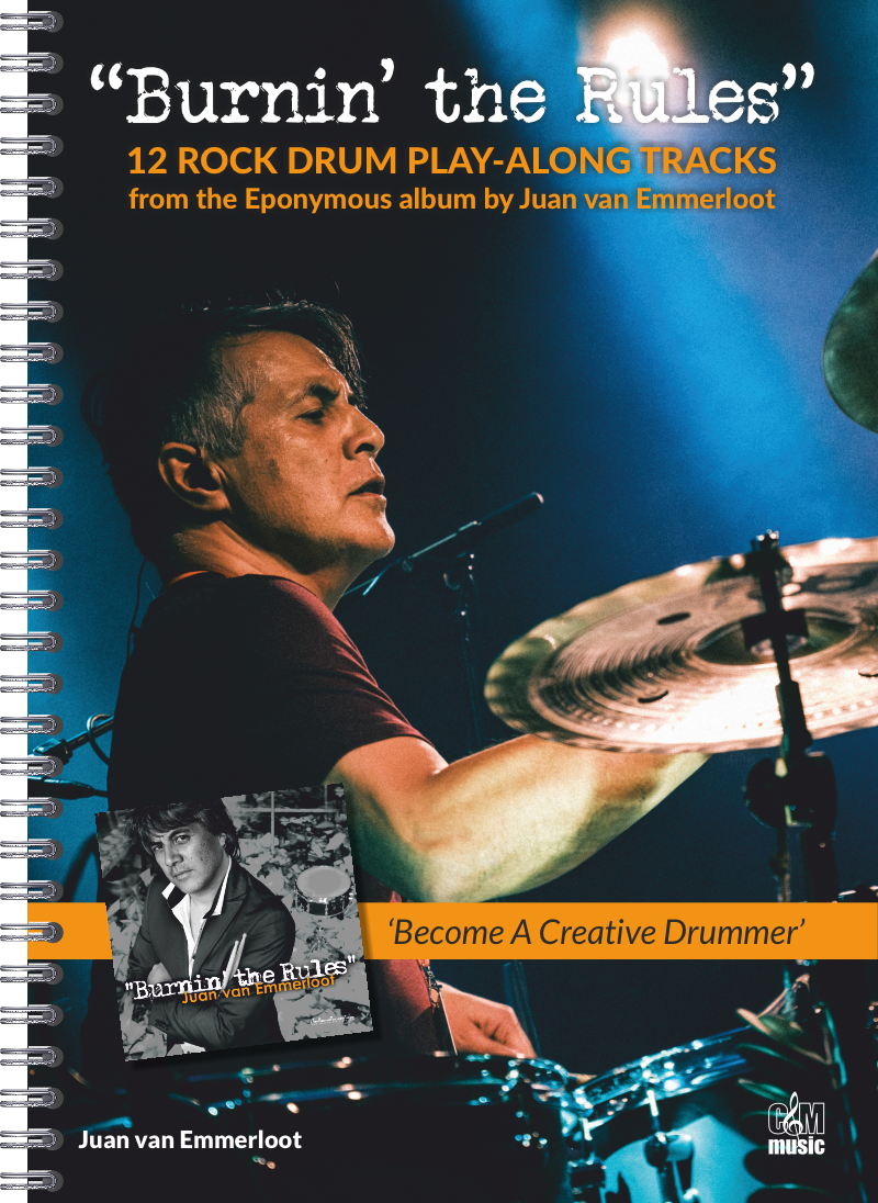 Burnin' the Rules | Juan van Emmerloot | 12 Rock drum play-along tracks