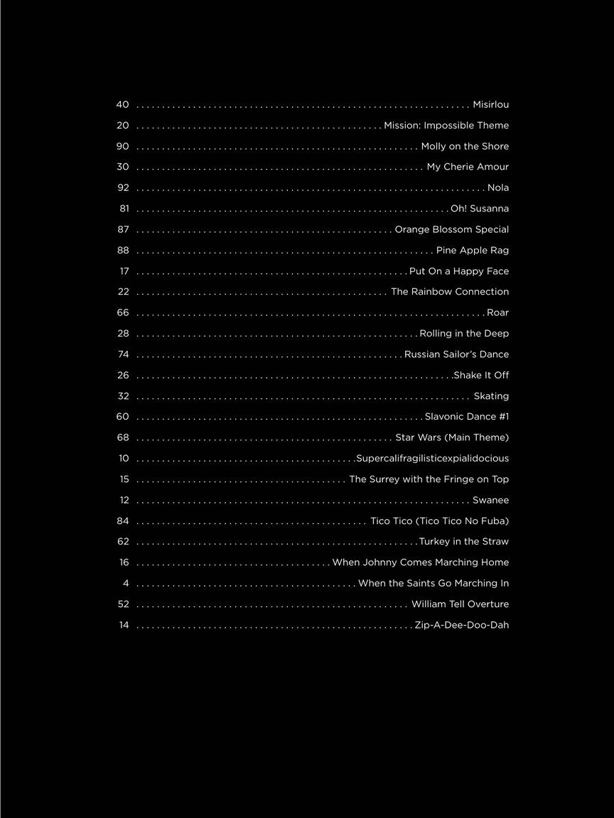 The First 50 Songs You Should Play On Xylophone table of contents 1