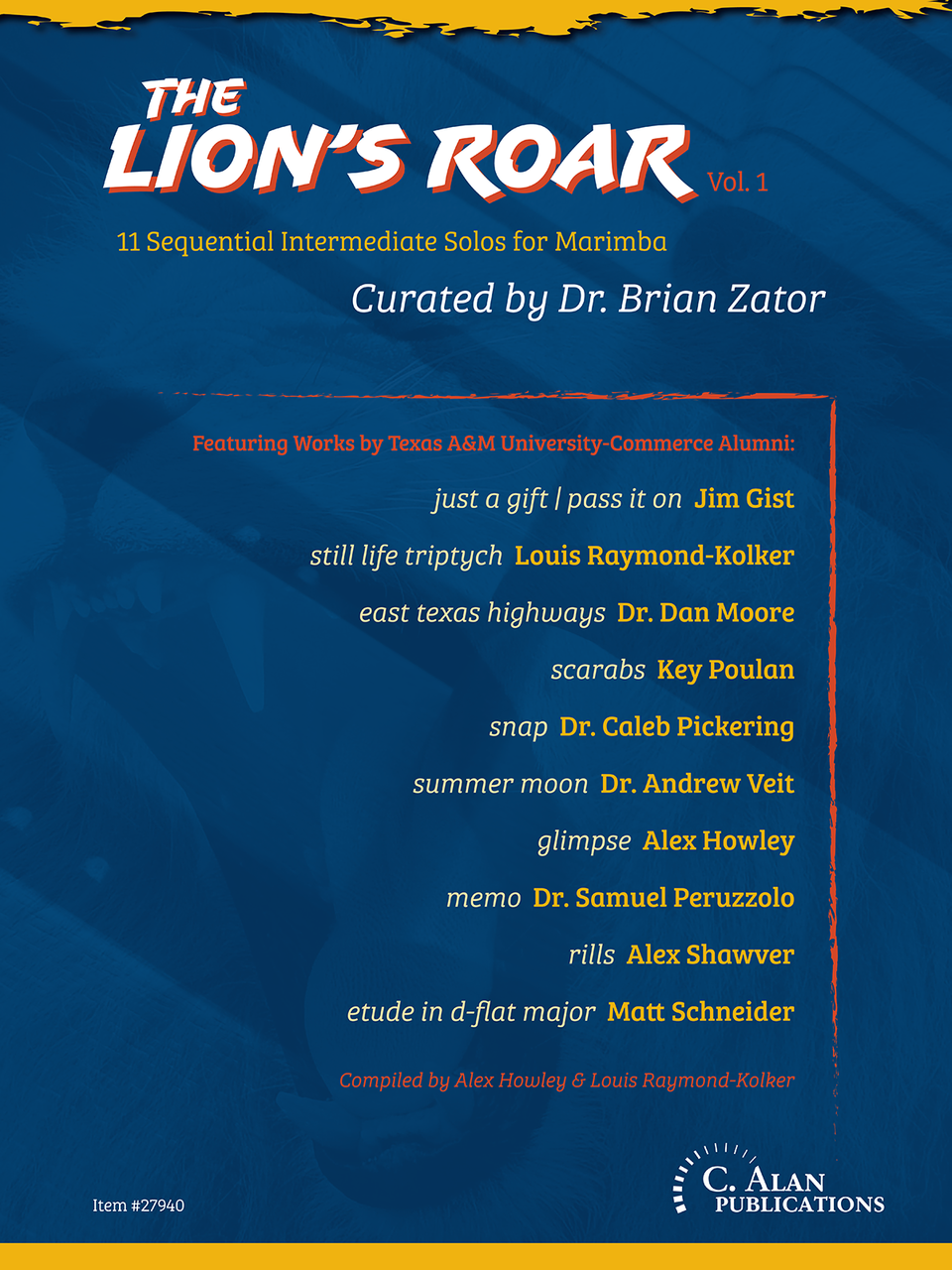 Lion's Roar, The (11 Sequential Intermediate Solos for Marimba)