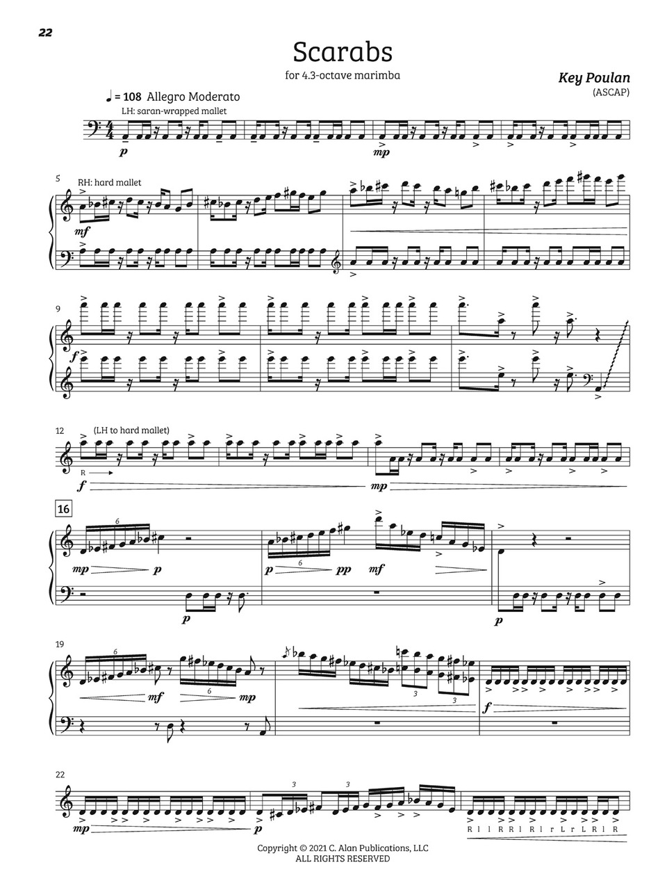 Lion's Roar, The (11 Sequential Intermediate Solos for Marimba)