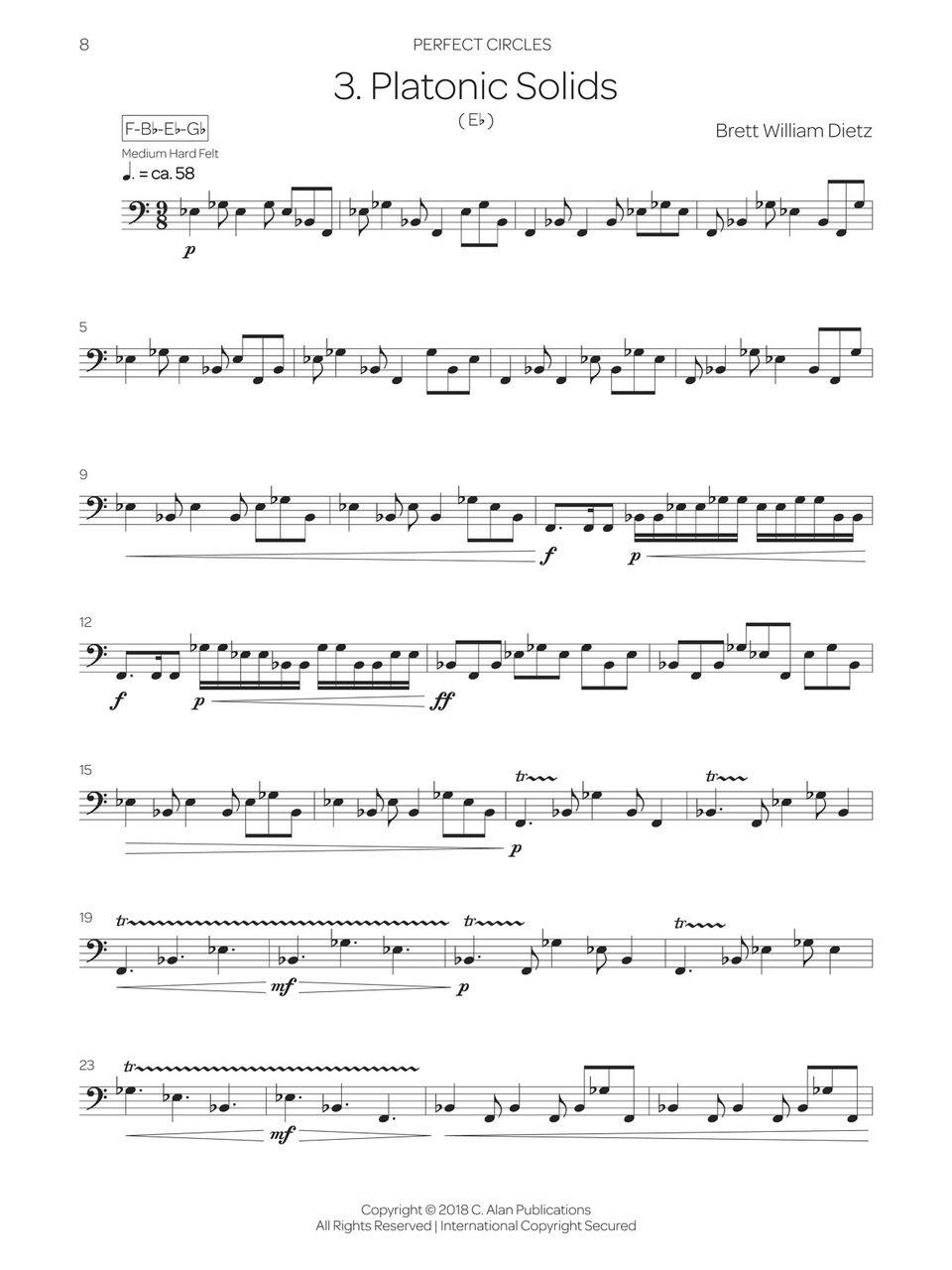 Perfect Circles: 12 Intermediate Pieces for 4 Timpani