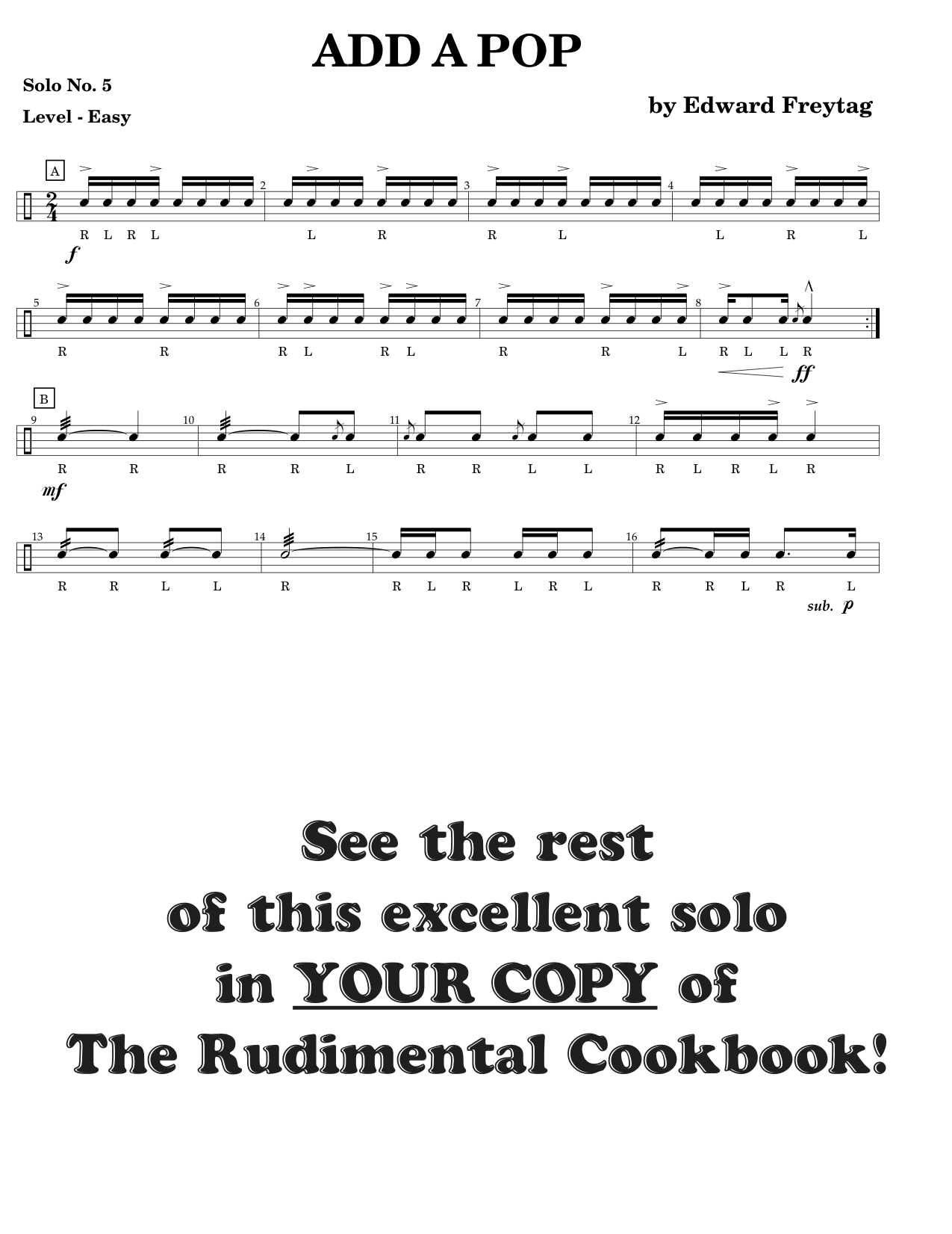 Rudimental Cookbook, The