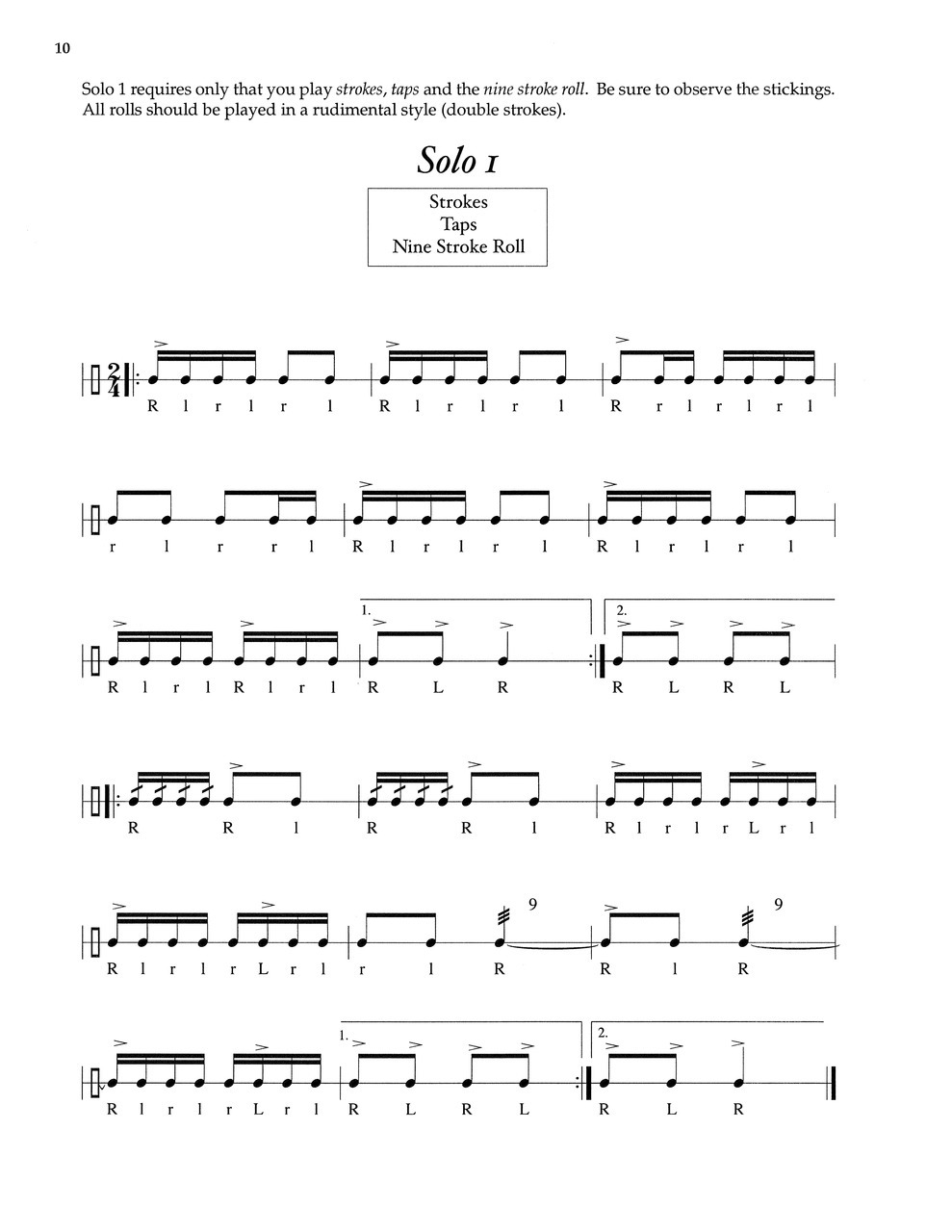 Sequential Approach to Rudimental Snare drum