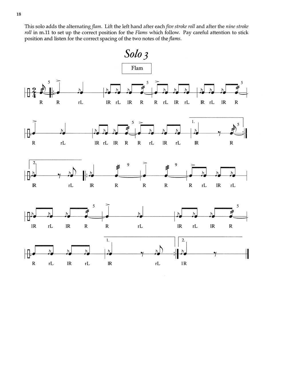 Sequential Approach to Rudimental Snare drum