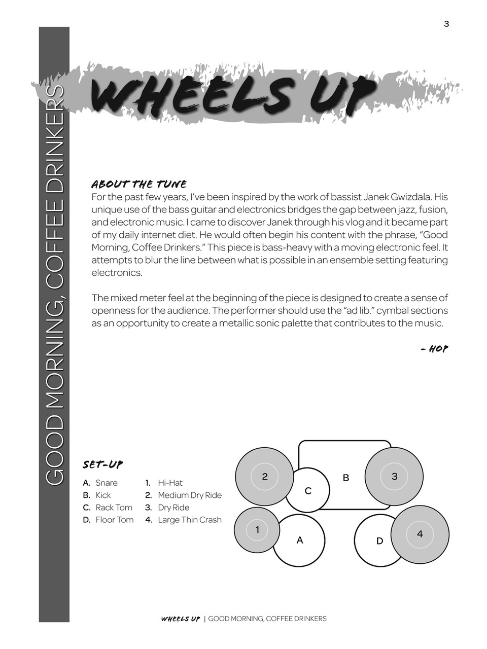 Wheels Up (5 Solos for Drum Set + Track)