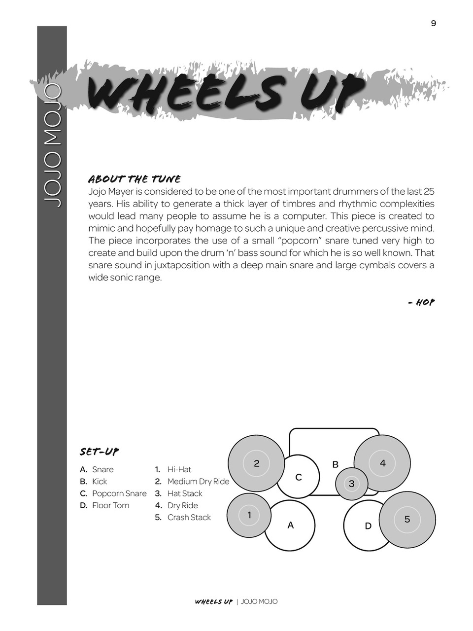 Wheels Up (5 Solos for Drum Set + Track)