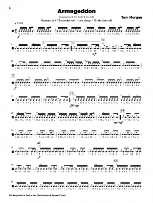 10 Sequential Solos for Rudimental Snare Drum