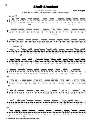 10 Sequential Solos for Rudimental Snare Drum