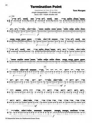 10 Sequential Solos for Rudimental Snare Drum