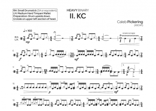 Heavy Binary: 4 Contemporary Solos for Snare Drum