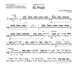 Heavy Binary: 4 Contemporary Solos for Snare Drum